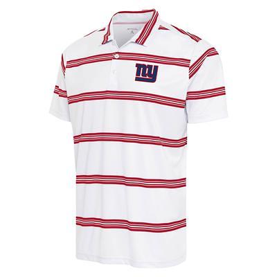 Women's Antigua Royal New York Giants Sleeveless Tribute Polo