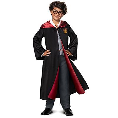 Girl's Deluxe Black Hooded Robe Costume