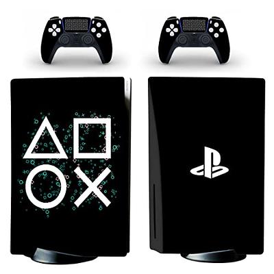 JOCHUI Console Decal Skin Vinyl Icons Sticker Compatible with PS5 Standard Disc  Console Controllers Wrap Skins Black - Yahoo Shopping