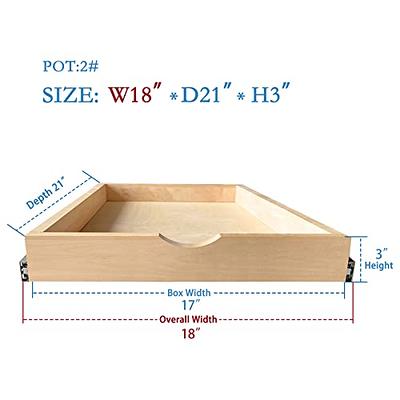  Sublime Design, Pull Out Tray, Baltic Birch Drawer for  Kitchen Cabinets, Slide Out Shelves