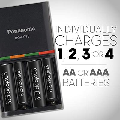 Panasonic Eneloop Pro AA 4 Pack Batteries & Charger