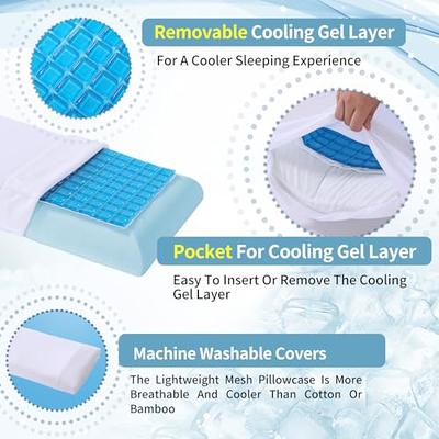 WAJ Leg Elevation Pillow Cooling Gel Memory Foam Top and High-Density Leg  Rest E