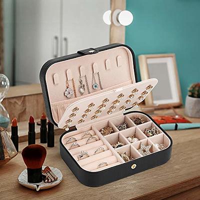 ATAIMEISEN Jewelry Organizer Box Travel Jewelry Box Storage