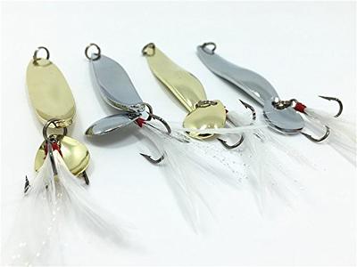 Cheap 4pcs Metal VIB Fishing Lures Bass Spoon Crank Bait Artificial Bait  Fishing Lure with Hooks Tackle