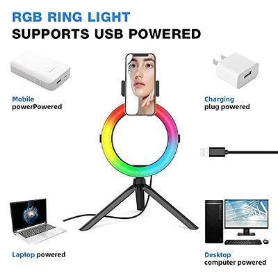 Neewer 10inch Desktop Ring Light for Laptop Computer Zoom Call