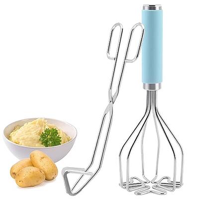 Joyoldelf Heavy Duty Stainless Steel Potato Masher, Professional