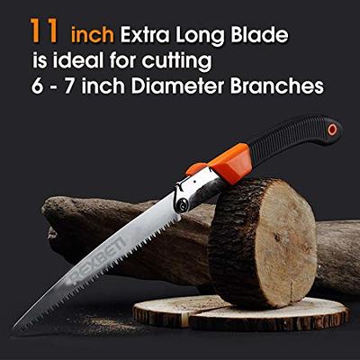 REXBETI Folding Saw, Heavy Duty 11 Inch Extra Long Blade Hand Saw for Wood  Camping, Dry Wood Pruning Saw With Hard Teeth, Quality SK-5 Steel - Yahoo  Shopping