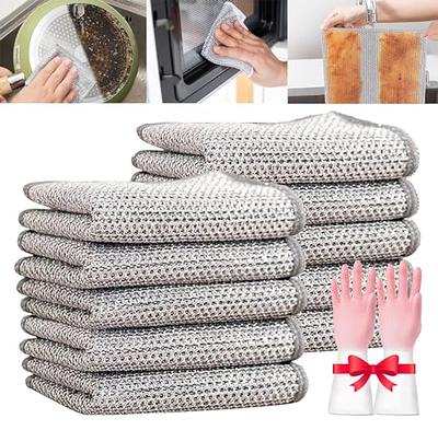 5PCS Multifunctional Wire Dishwashing Rag, Wire Dishcloth, Multipurpose  Wire Dishwashing Rags for Wet and Dry, Scrubs & Cleans for Dishes,  Counters, Sinks, Stove Tops - Yahoo Shopping