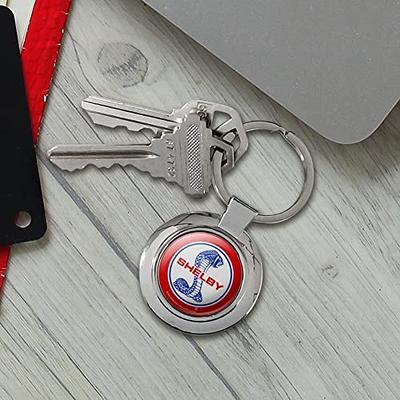 Shelby Racing Round Metal Keychain