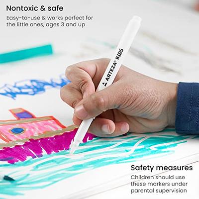 Caliart 34 Double Tip Brush Pens Art Markers, Artist Fine & Brush Pen  Coloring Markers for Kids Adult Coloring Book Journaling Note Taking  Lettering Calligraphy Drawing Pen Art Craft Supplies Kit