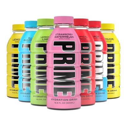 New Prime Hydration Drink Energy Cans 5 Flavor Variety Sampler Pack! - 200mg Caffeine, Zero Sugar, 300mg Electrolytes, Vegan - (12 fl oz cans) - (5