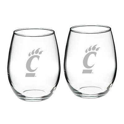 Lids Louisville Cardinals 2-Piece 15oz. Stemless Wine Glass Set