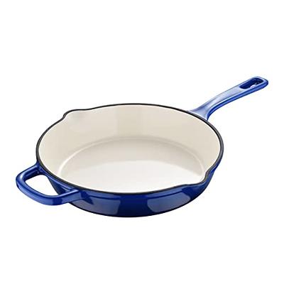 Bayou Classic 12 x 14 Inch Heavyweight Even-Heating Oven & Broiler Safe  Cast Iron Shallow Skillet Pan with Wide Loop Handles for Cooking or Baking