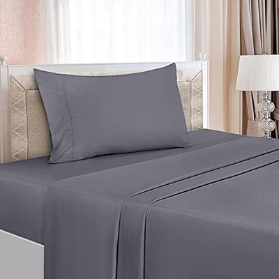 Utopia Bedding Queen Bed Sheets Set - 4 Piece Bedding - Brushed Microfiber  - Shrinkage and Fade Resistant - Easy Care (Queen, Grey)