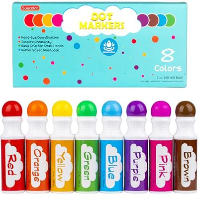 J MARK Jumbo Washable Dot Markers for Toddlers –Dabbers (3 Oz each