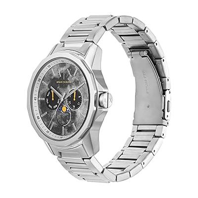 A|X ARMANI EXCHANGE Yahoo (Model: Steel Stainless Moonphase Men\'s Multifunction Watch Shopping AX1736) 