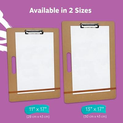 Drawing Board - 13 x 17 Sketch Boards with Handle for Drafting Art -  Portable