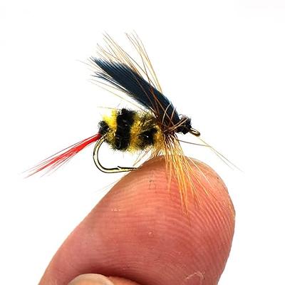  Fishing On The Fly, 32 Barbless Flies for Trout, Premium  Hand-Tied Dry Flies, Nymphs, Streamers (Barbless Fly Assortment, Waterproof  Fly Box, 32 Flies