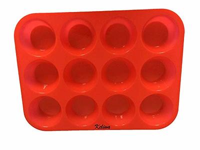 3 Pack 6 Cups Silicone Muffin Pan Cupcake Baking Mold Non Stick Tray Food Grade