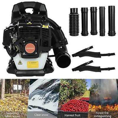 52CC 550CFM Leaf Blower Single-Cylinder Air-Cooled 1.7HP Gas Powered  Backpack Leaf Blower Two-Stroke Snow Blower Ideal for Snow Removal and Yard  Leaf Removal Jobs (Black) - Yahoo Shopping