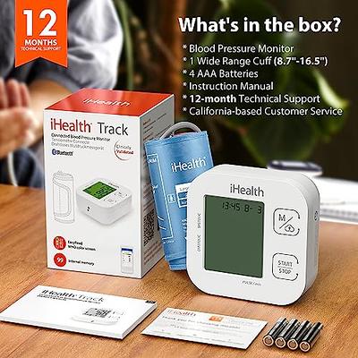 Checkme BP2A Blood Pressure Monitor for Home Use Upper Arm - Bluetooth BP Machine Cuff, Accurate Digital Readings in 30 Seconds, Unlimited Data Stored