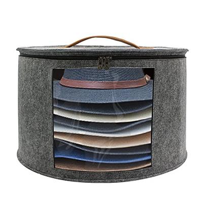 Felt Hat Box Organizer Round Travel Hat Boxes Hat Boxes With