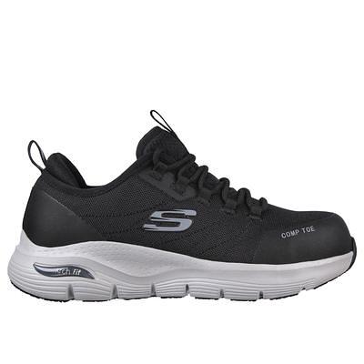 Skechers Work Men's D'Lux Luxir Walker Slip Resistant Lace-up Sneaker