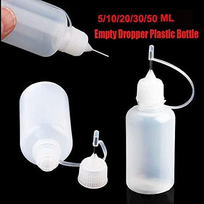 10Pcs Fine Tip Glue Bottles Applicator Bottle for DIY Crafts Paper