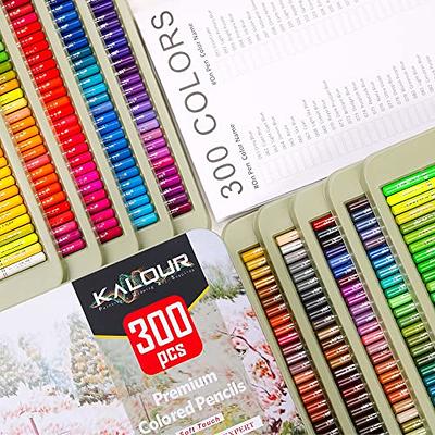 KALOUR 520 Colors Colored Pencils Set, Artists Bright Color ,Soft