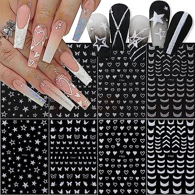 black and white louis vuitton nails