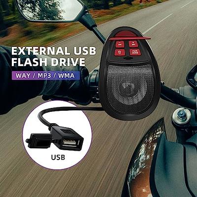 Motorcycle Stereo Speakers Audio System Bluetooth Amplifier Radio USB  Waterproof