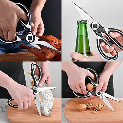 Nicoport 3Pcs Kitchen Scissors Stainless Steel Kitchen Shears with Cover  Multi-Purpose Kitchen Food Scissors Bottle Opener Anti-Rust Sharp Cooking  Shears for Meat Bones Fish Vegetables - Yahoo Shopping