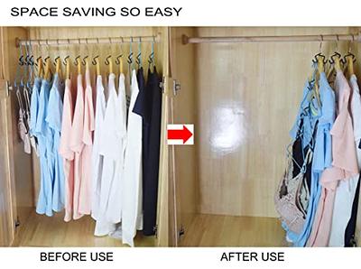 Cascading Clothes Hanger Hooks,Hanger Extender Clips,for Space Saving  Multi-Function Cascading Connection Hooks,Cabinet Clothes Connection  Folding