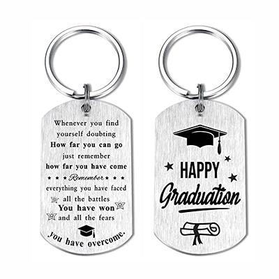 2023 Graduation Keychain Inspirational Gift for Seniors, College