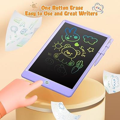 TECJOE 2 Pack LCD Writing Tablet, 8.5 Inch Colorful Doodle Board Drawing  Tablet for Kids, Kids Travel Games Activity Learning Toys Birthday Gifts  for