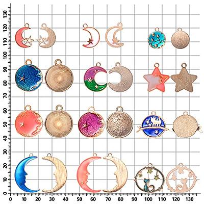 Sun Moon Star Charms for Jewelry Making Gold Polaris Charm Pendant