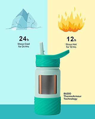 Mollcity 12 oz Water Bottle for School-Small Stainless Steel Vacuum  Insulated Water Bottles-Leak Proof for Boys Girls(Baby Blue)