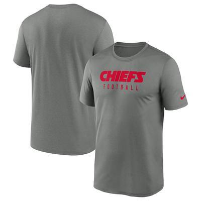 Men's Nike Gray Kansas City Chiefs Sideline Logo Performance Pullover Hoodie