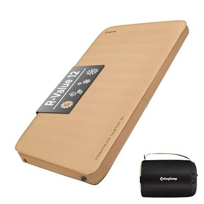 LOSTHORIZON 4.5”Thick Self Inflating Sleeping Pad for Tesla Model Y,  Camping Mattress with Pump Sack, Solid Foam, R-Value 13, 4 Seasons
