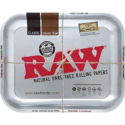 RAW Metallic Silver Metal Task Tray (Large Size 14x 11x 1.25