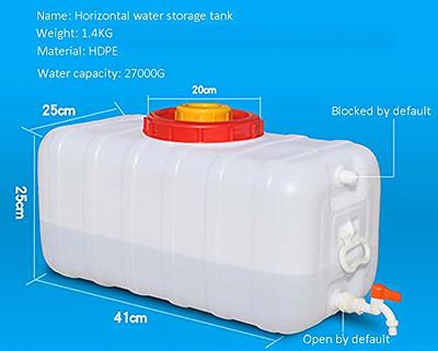 DDZSL Camping Water Container Household Food Grade Plastic Tank Large  Rectangular Horizontal Outer Tank Thickened White Water Tank lid Bulk Storage  Tank Home Outdoor Bucket (Size : 50L) - Yahoo Shopping