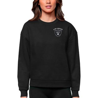 Las Vegas Raiders Antigua Victory Pullover Hoodie - Heather Gray