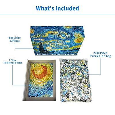 Large Jigsaw Puzzles 2000 Pieces Van Gogh Starry Night Oil