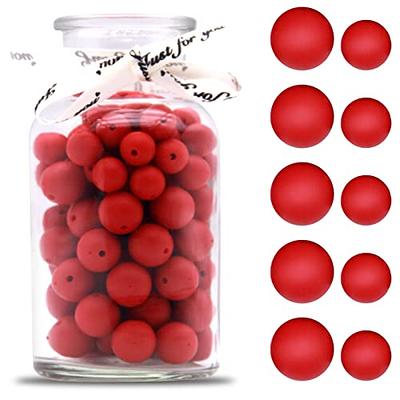 15mm Silicone Beads, 100PCS Silicone Beads Bulk for Pens Keychain, White