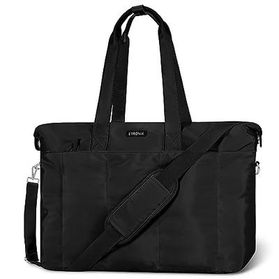 Simple Modern Tote Bag for Women | Large Work Shoulder Bag with Zipper Top  and Water-Resistant Exterior for Travel, Gym and Pool with Pockets | 22