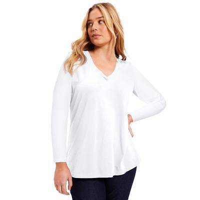 Perfect Long-Sleeve V-Neck Tee