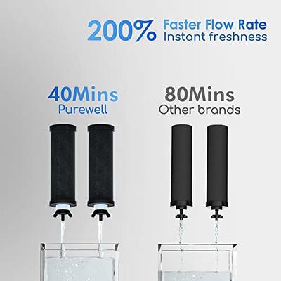 Purewell 8-Stage 0.01μm Ultra-Filtration Water Filter System, 304 Stainless  Steel Countertop System with 4 Filters, Metal Water Level Spigot and Stand,  Reduce TDS and Chlorine, 2.25G, PW-OB-CT - Yahoo Shopping