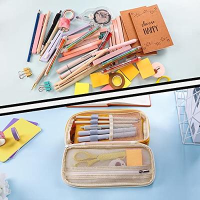 ZIPIT Clear Lenny Pencil Case | Large Capacity Pencil Pouch | Pencil Bag  for School, College and Office