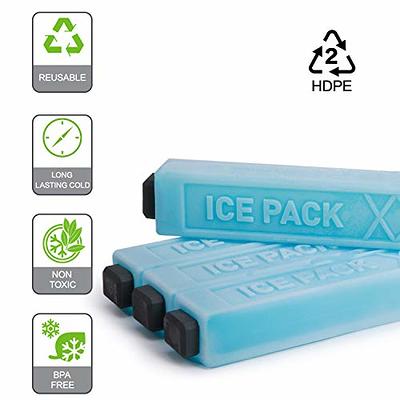 Ice Pack for Lunch Box and Cooler, BPA Free, Reusable and Long