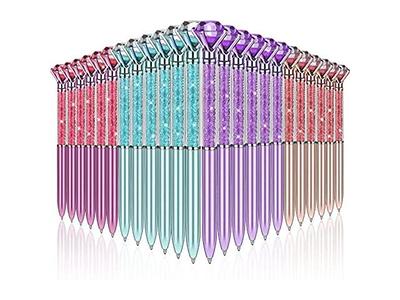 PASISIBICK 16 Pcs Big Diamond Pens-Bling Wedding Crystal Metal Ballpoint  Pens wi